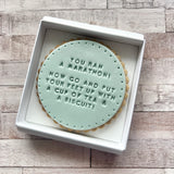 The 'You Ran A Marathon' Single Iced Biscuit
