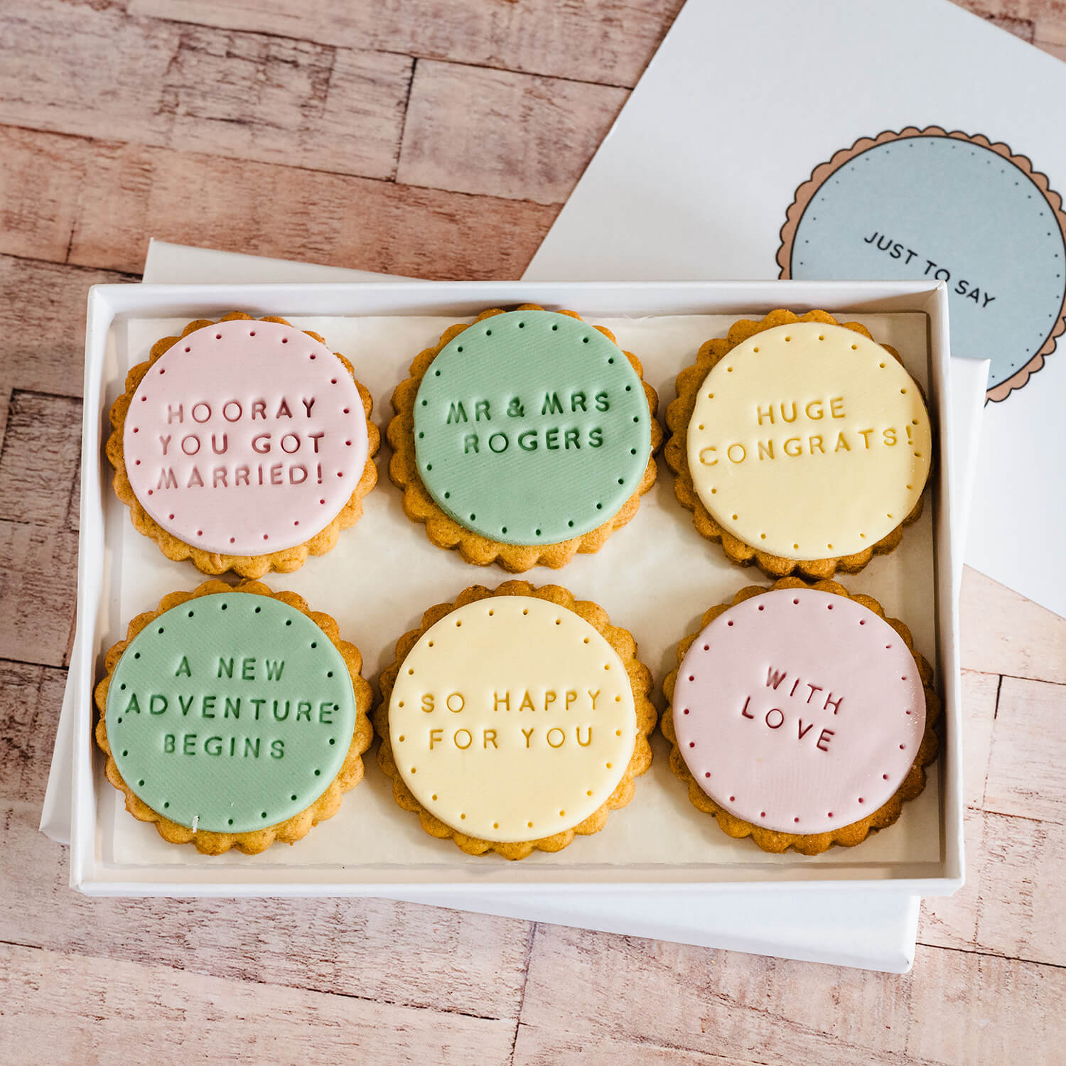Yay You Got Married Biscuit Box