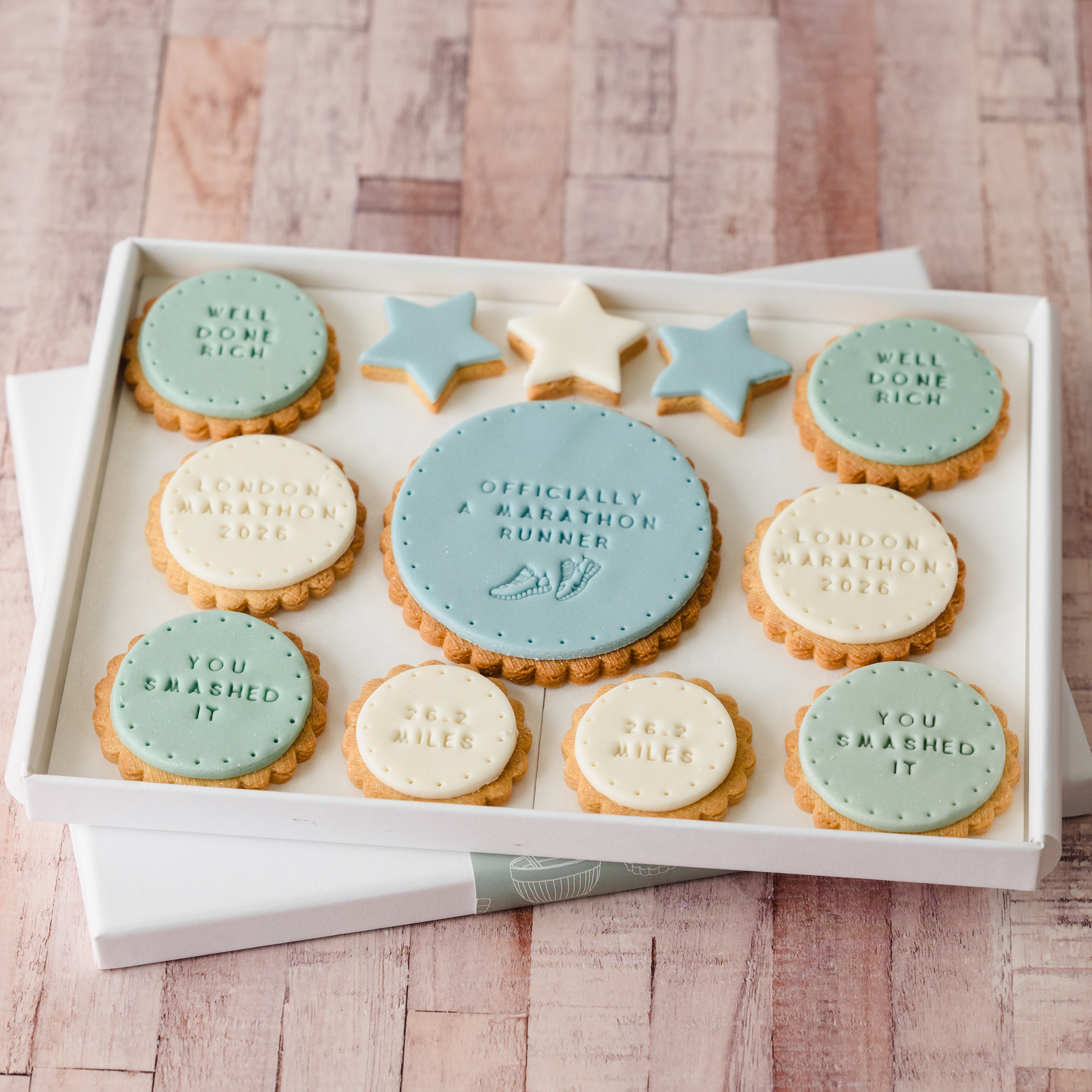 official marathon runner biscuit gift