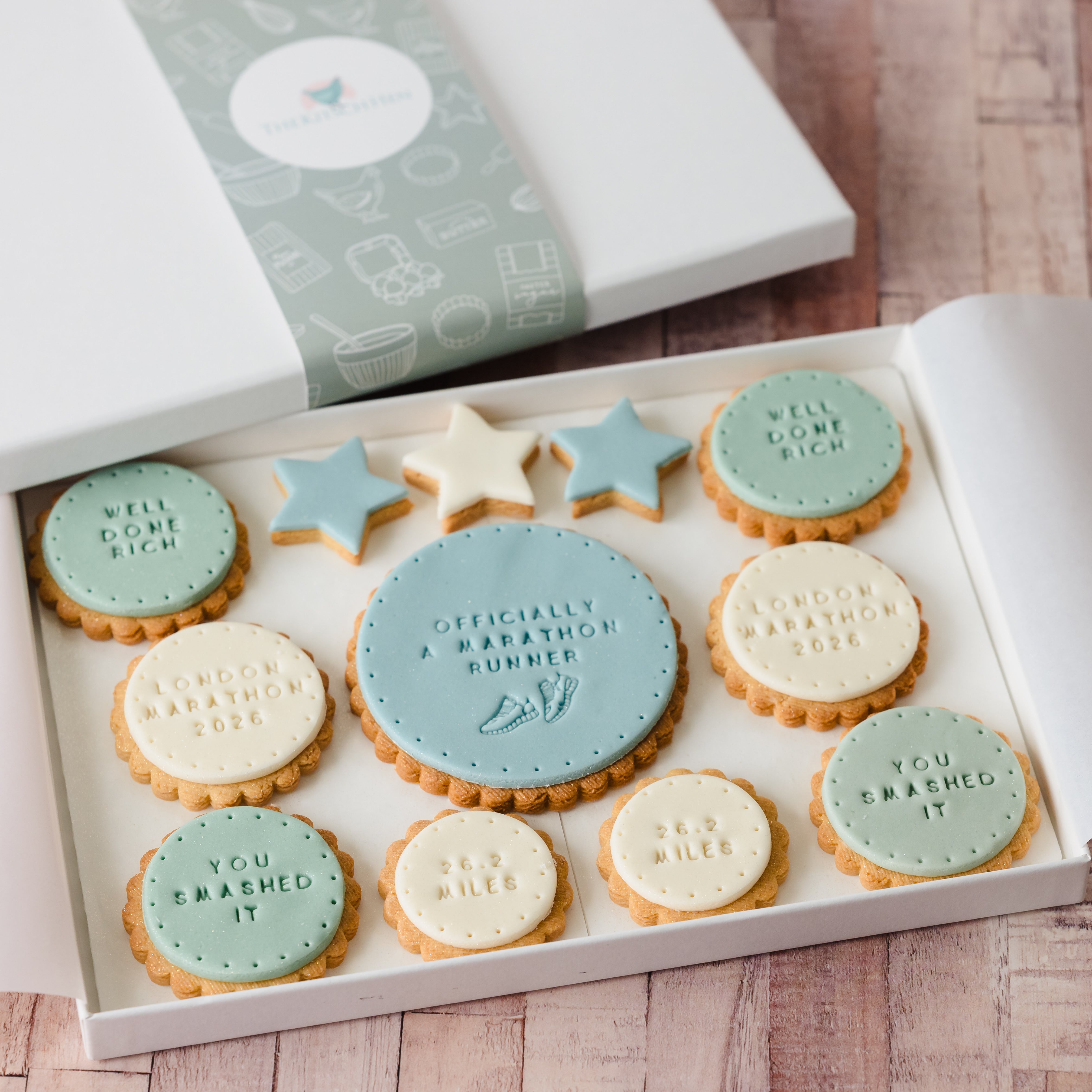 official marathon runner biscuit gift