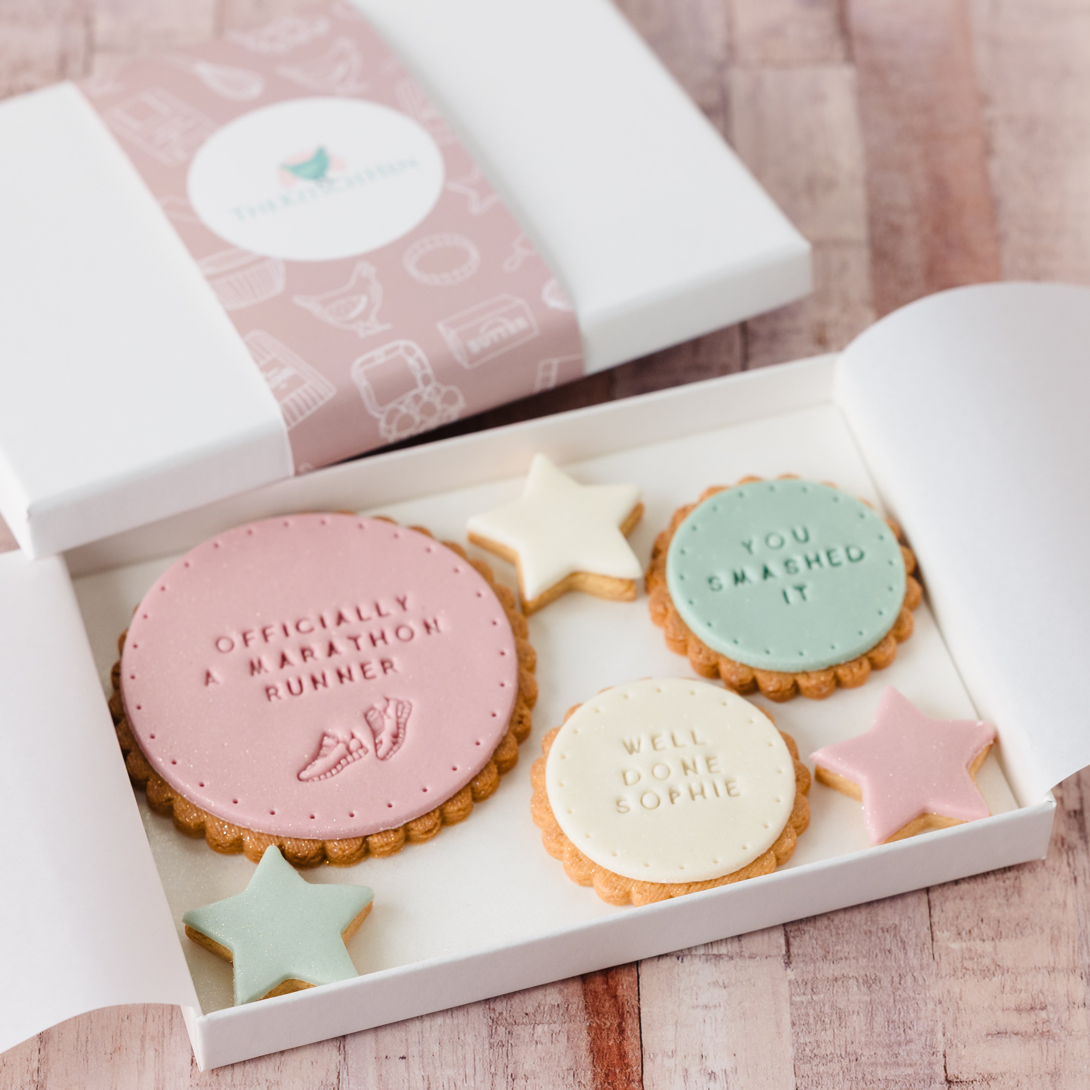 official marathon runner biscuit gift