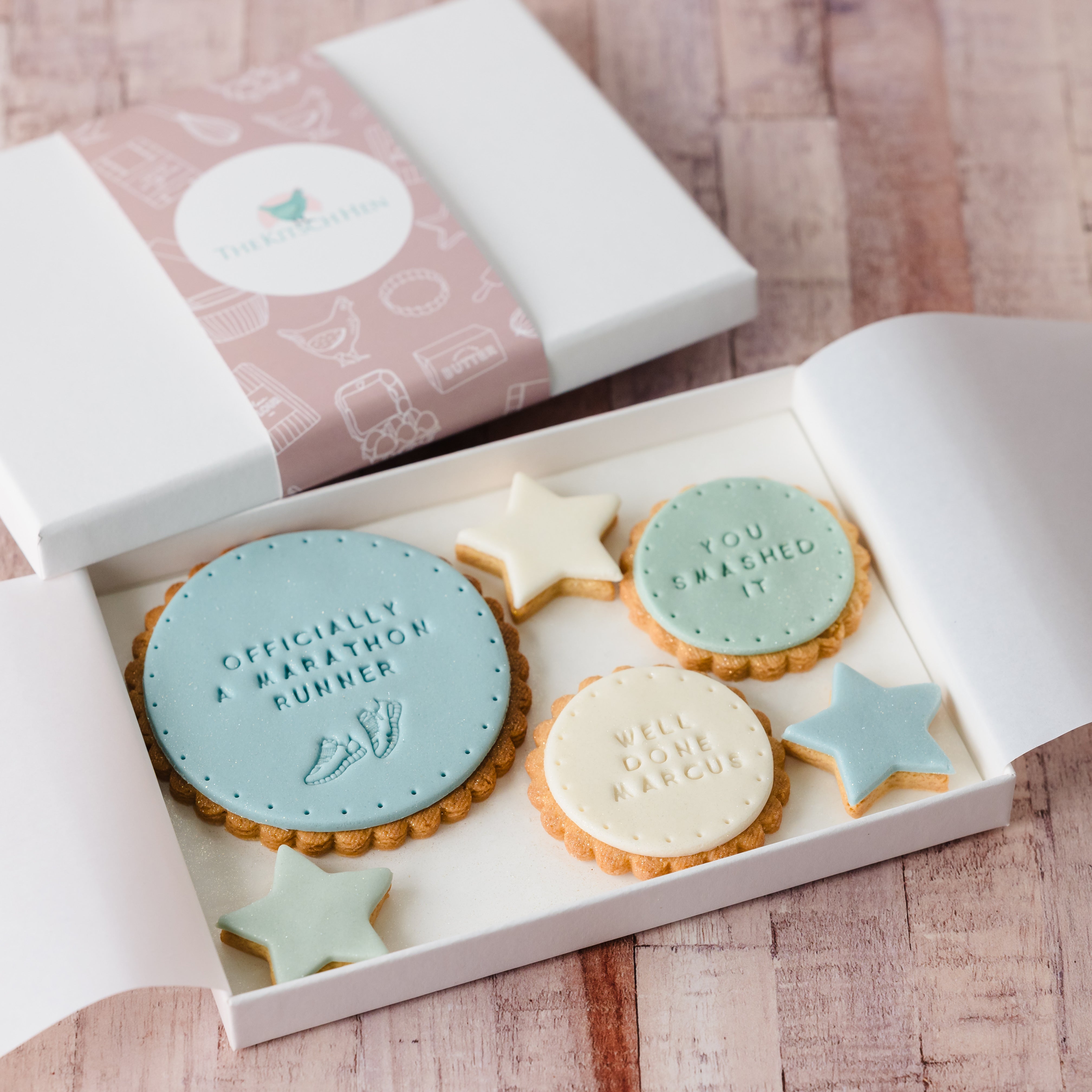 official marathon runner biscuit gift