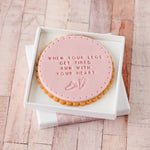 run with your heart running motivation biscuit