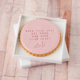 run with your heart running motivation biscuit