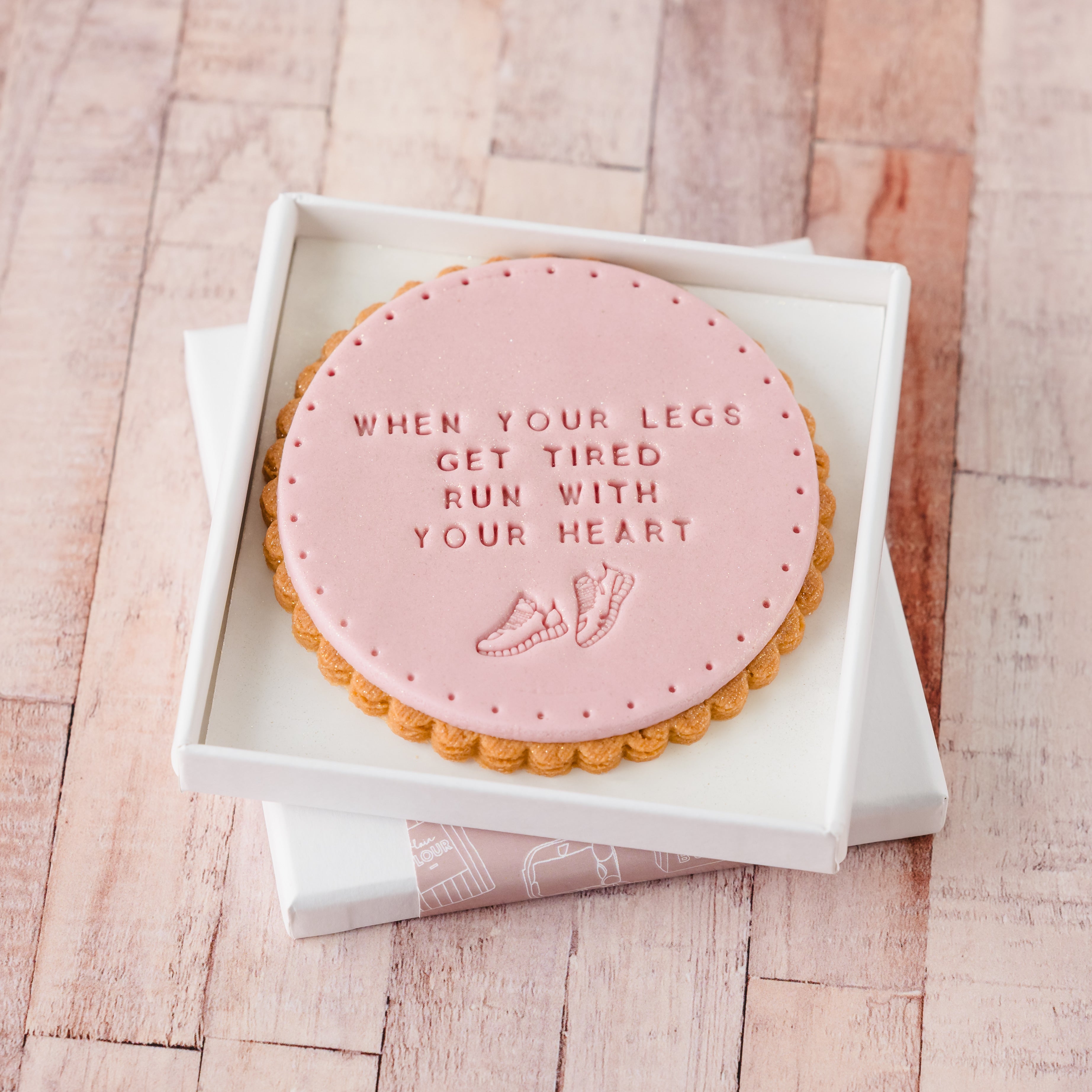 run with your heart running motivation biscuit