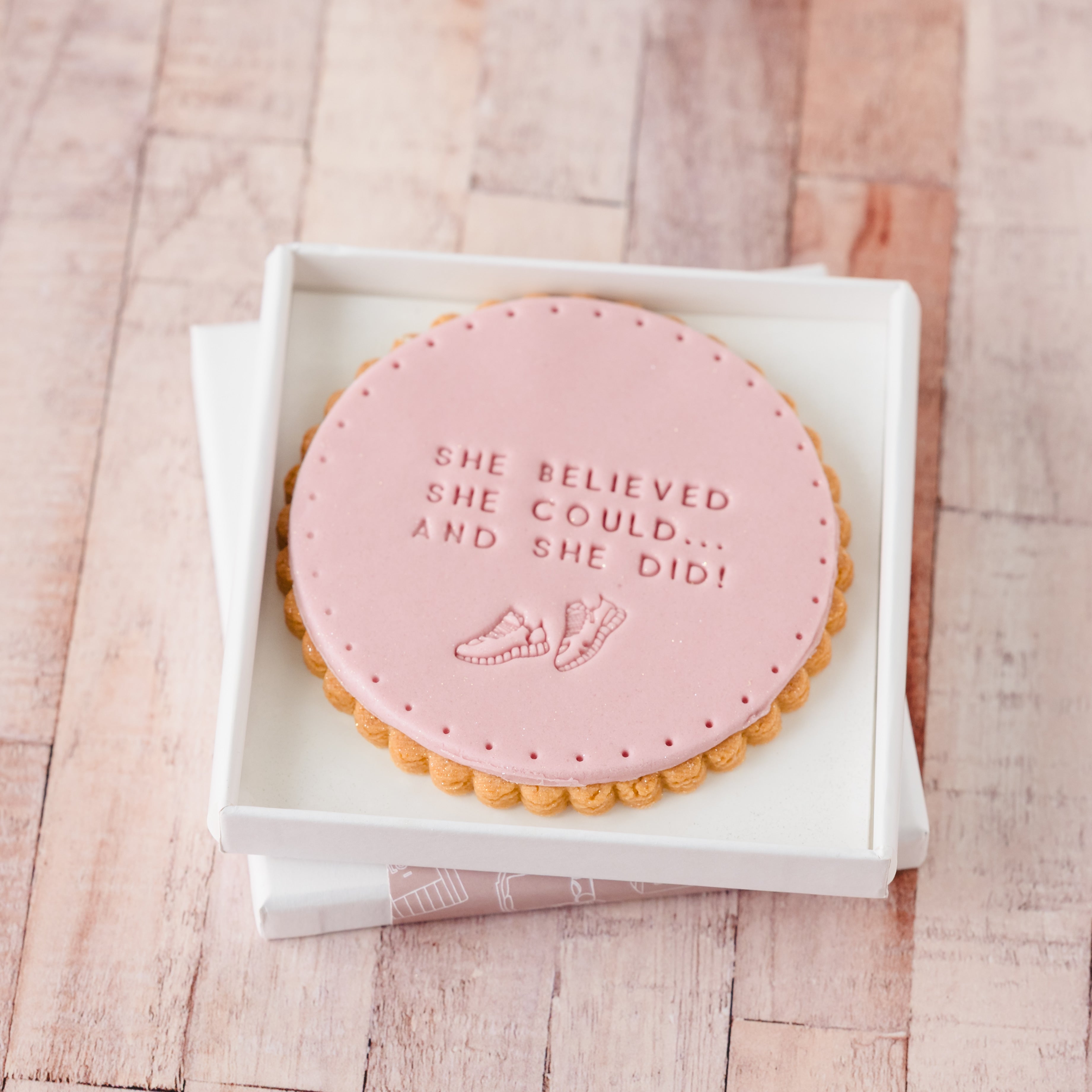 she believed she could running encouragement biscuit