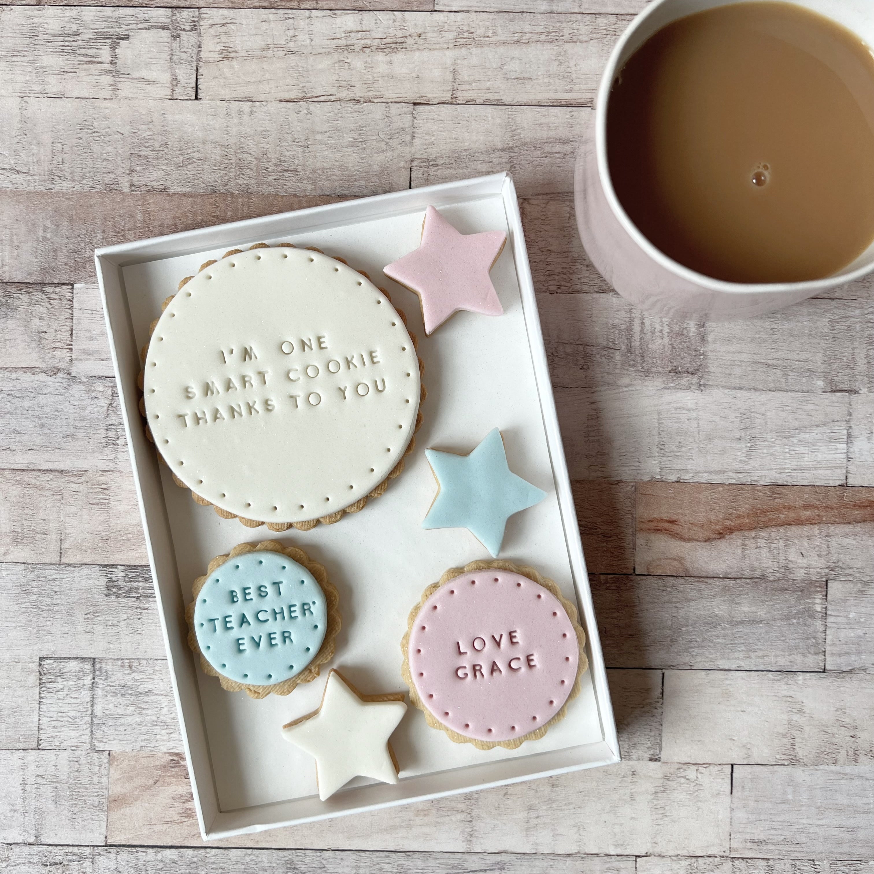 Smart Cookie - Teacher Gift Biscuit Box (stars)