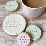 Thank You For Inspiring Me - Teacher Gift Biscuit Box (stars)
