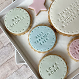 Thank You For Inspiring Me - Teacher Gift Biscuit Box (stars)