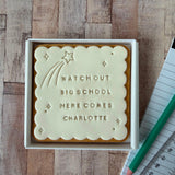 Personalised Big School Biscuit