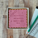 Personalised Big School Biscuit
