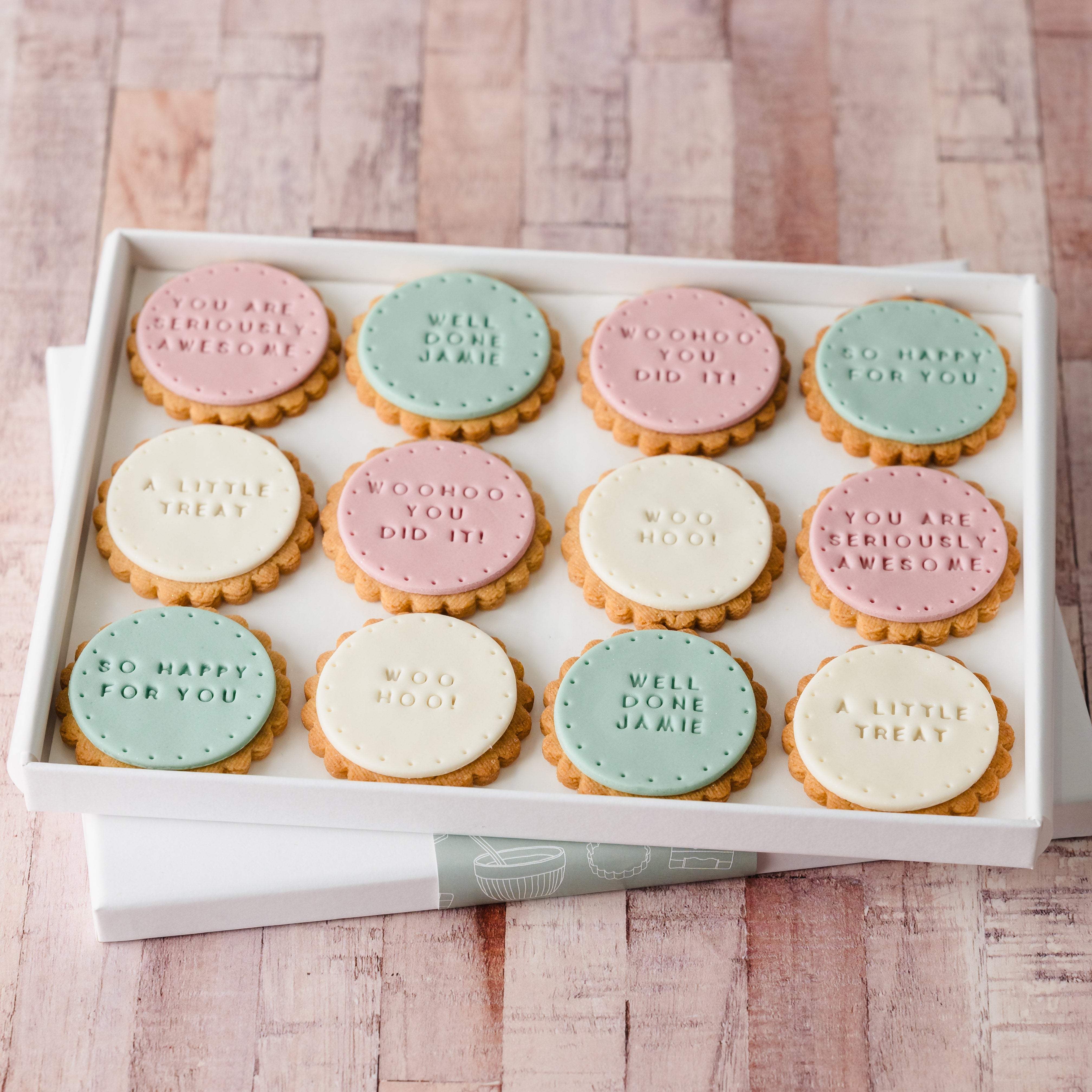 Woohoo! You Did It – Congratulations Biscuit Box