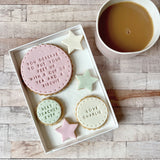 You Deserve To Put Your Feet Up - Teacher Gift Biscuit Box (stars)
