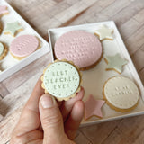 You Deserve To Put Your Feet Up - Teacher Gift Biscuit Box (stars)